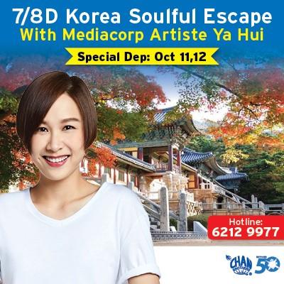 7d Korea Soulful Escape With Mediacorp Artiste Ya Hui From Chan Brothers Travel